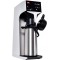 Melitta Bouteille isotherme a  pompe, 2,2 litres, env. 18 tasses, piston en acier inoxydable, acier inoxydable, argent/noir