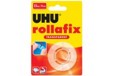 UHU Rollafix - Ruban adhesif, transparent, ne jaunit pas, recharge, 25 m x 19 mm