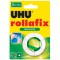 UHU Rollafix, Adhesif, Devidoir avec Recharge, 25 m x 19 mm, Invisible avec autre Adhesif