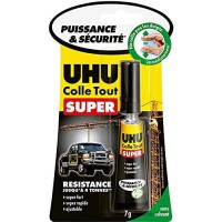 Uhu Colle Tout Super Colle de Reparation Instantanee Sans Solvant, 7g