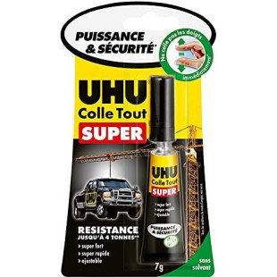 Uhu Colle Tout Super Colle de Reparation Instantanee Sans Solvant, 7g