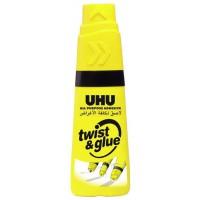 UHU Tube de colle twist and glue avec solvant, flacon de 35g