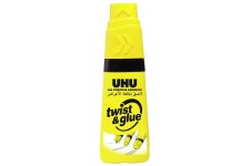 UHU Tube de colle twist and glue avec solvant, flacon de 35g