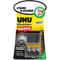 Uhu Colle Instantan?E Super Strong & Safe Minis 3 Tubes de