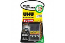 Uhu Colle Instantan?E Super Strong & Safe Minis 3 Tubes de