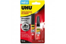 UHU 46140 Colle instantanee en plastique Transparent