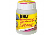 Uhu 36655 Colle Vernis Tous decoupages tous materiaux finition brillante sechage rapide Pot 150 ml