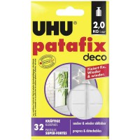 Pastilles adhesives - UHU 47910 patafix homedeco, amovible, blanc
