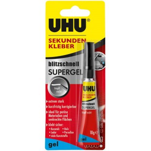 Colle instantanee UHU - Supergel - Ultra rapide Supergel 10 g
