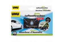 UHU 53495 Deshumidificateur de voiture reutilisable contre les problemes d'humidite dans la voiture, 300 g, noir