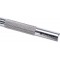 84010 00 Scalpel avec poignee en metal et lame interchangeable, 12 cm, argent