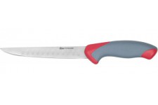 Clauss t-18416 couteau avec revetement nitrure de titane, lame 16 cm gris/rouge
