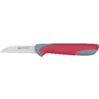 Clauss t-18428 couteau avec revetement nitrure de titane la lame : 6 cm (gris/rouge)