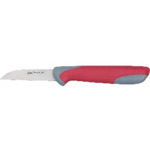 Clauss t-18428 couteau avec revetement nitrure de titane la lame : 6 cm (gris/rouge)