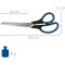 E-30283 00 - Ciseaux de 20,1cm/8" Easy Grip et Softgrip - Lames inoxydables - Anneaux en plastique bleu et noir