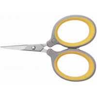 E-30420 00 Ciseaux en titane a  poignees ultra douces 76 mm (Gris/jaune)