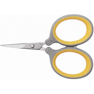 E-30420 00 Ciseaux en titane a  poignees ultra douces 76 mm (Gris/jaune)