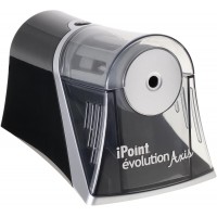 iPoint Axis E-15510 00 - Taille-crayon electrique - Arret automatique - gris et noir