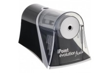 iPoint Axis E-15510 00 - Taille-crayon electrique - Arret automatique - gris et noir