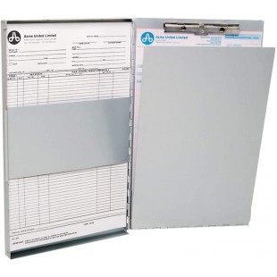  E-17004 00 - Porte-document en aluminium - Format A4 - Avec planchette a  pince - Ouverture laterale