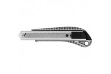 cutter e-84028 00 aluminium alliage poignee ergonomique, largeur 18 mm (gris/noir)