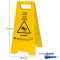 easy Absorb P-10007 Plaque de signalisation antiderapante Attention ! » Support rabattable multilingue jaune 57 cm