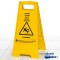 easy Absorb P-10007 Plaque de signalisation antiderapante Attention ! » Support rabattable multilingue jaune 57 cm