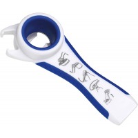 First Aid Only Ouvre-tout 5 en 1, decapsuleur, ouvre-boite, outil pratique au quotidien avec poignee ergonomique pour