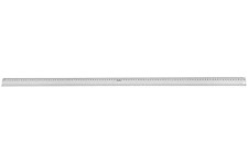 E-10199 00 Regle antiderapante en aluminium avec graduation en cm et trou de suspension Argente 100 cm