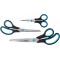 N-90027 00 Set de ciseaux Easy Grip - 3 unites 13/21 / 25 cm - bleu et noir & Amazon Basics Lot de 2 paires de ciseaux ergonomiq