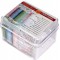728152 Boite d'Aiguilles de Couture Coton Multicolore 38.5x1.3x5.5 cm 