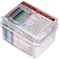 728152 Boite d'Aiguilles de Couture Coton Multicolore 38.5x1.3x5.5 cm 