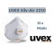 Lot de 15 : uvex Masque coque respiratoire silv-Air Classic 2210, FFP2