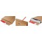 Lot de 20 : ColomPac cp01010extremement forte Sacoche en carton ondule livraison, marron