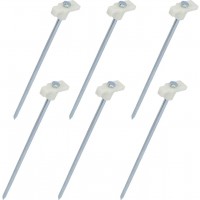 10391 Lot de 6 piquets fluorescents pour Caravane 24 cm