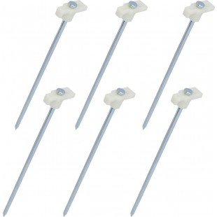 10391 Lot de 6 piquets fluorescents pour Caravane 24 cm