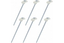 10391 Lot de 6 piquets fluorescents pour Caravane 24 cm