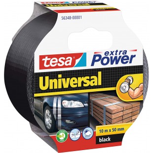 Tesa extra Power Universal - Ruban Adhesif Toile pour Reparations, Fixation, Regroupement, etancheite ou Emballage - 