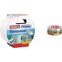 tesa Extra power clair Ruban adhesif - Impermeable Exterieur Ruban de reparation transparent 10 m x 50 mm & Extreme P