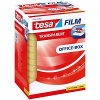 Tesafilm Ruban Adhesif Transparent - Resistant au Vieillissement et au Dechirement - Rubans avec grande adherence, 66 m x 12 mm 