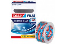 Tesa Film transparent - 10 m : 19 mm - 1 rouleau dans une boite pliante.