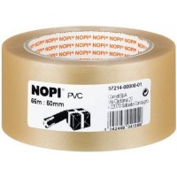 Lot de 6 : NOPI Ruban adhesif d'emballage en PVC,50mm x 66m,transparent