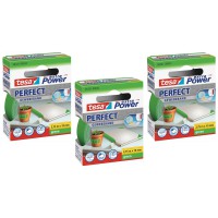 TESA Lot de 3 Rubans toile adhesif Extra power 19 mm x 2,75 m Vert