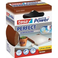 Tesa extra Power Perfect - Ruban Adhesif Toile - Ruban de Reparation pour Artisanat, Fixation, Renforcement et etique
