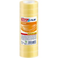 Tesafilm Standard - Ruban Adhesif Polyvalent pour la maison, le bureau et l'ecole, 33 m x 15 mm - Pack de 10 Rubans