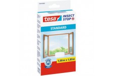 Tesa Insect Stop Auto-Agrippant STANDARD pour Fenetres - Filet Anti-Moustiques Adhesif - Decoupable a  la Dimension Souhaitee - 