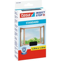 Tesa Insect Stop Auto-Agrippant STANDARD pour Fenetres - Filet Anti-Moustiques Adhesif - Decoupable a  la Dimension Souhaitee - 