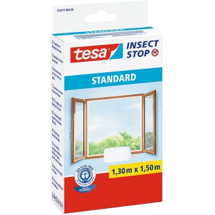 Tesa Insect Stop Auto-Agrippant STANDARD pour Fenetres - Filet Anti-Moustiques Adhesif - Decoupable a  la Dimension Souhaitee - 