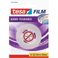 Ruban adhesif auto-adhesif dechirable a  la main TESA Tesafilm 25 mx 19 mm