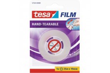 Ruban adhesif auto-adhesif dechirable a  la main TESA Tesafilm 25 mx 19 mm